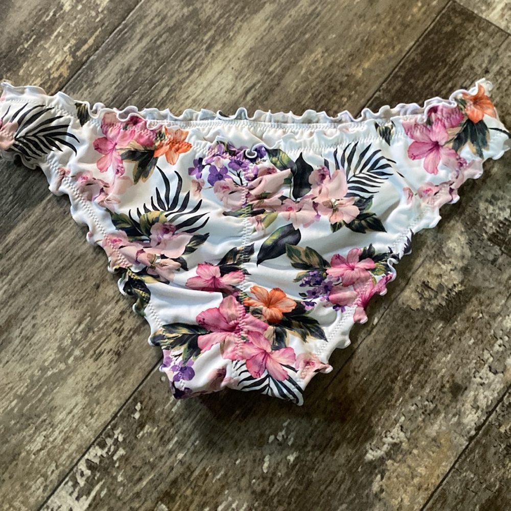 Floral Ruffle Bikini Bottom - Picture 3 of 3